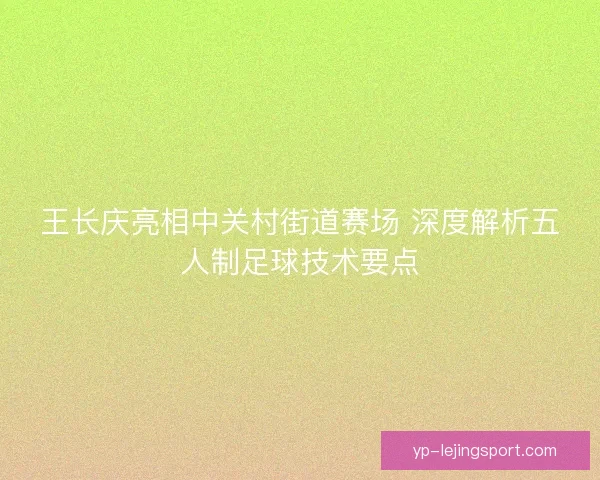 王长庆亮相中关村街道赛场 深度解析五人制足球技术要点 王长庆亮相中关村街道赛场 深度解析五人制足球技术要点